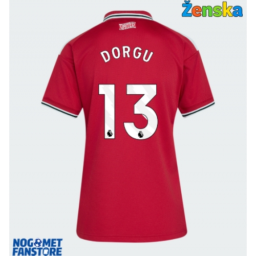 Manchester United Patrick Dorgu #13 Domaci Dres za Ženska 2026-27 Kratak Rukav
